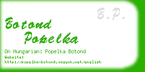 botond popelka business card